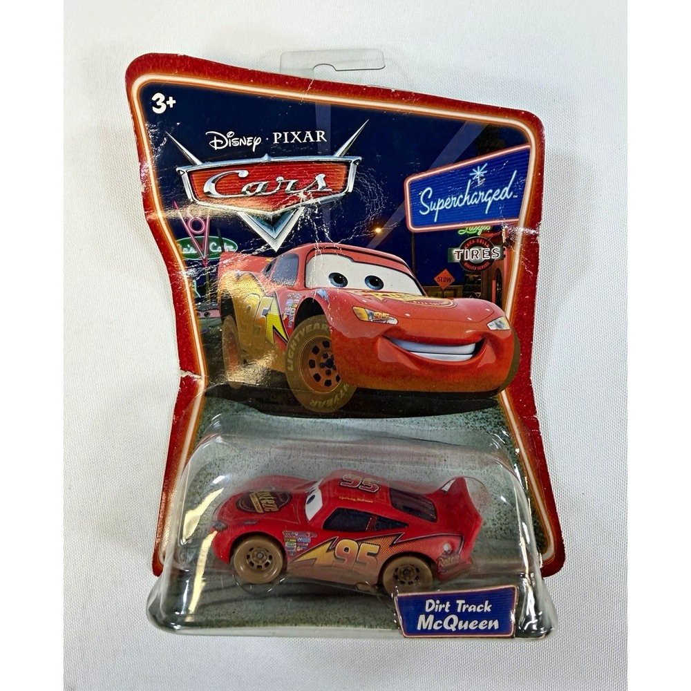 Mattel Disney Pixar Cars Dirt Track McQueen #95 1:55 Diecast Car Unopened Box